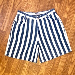 Vintage 90’s High Waisted Striped Shorts